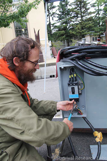 Brian Normanly gives the Motoman some juice