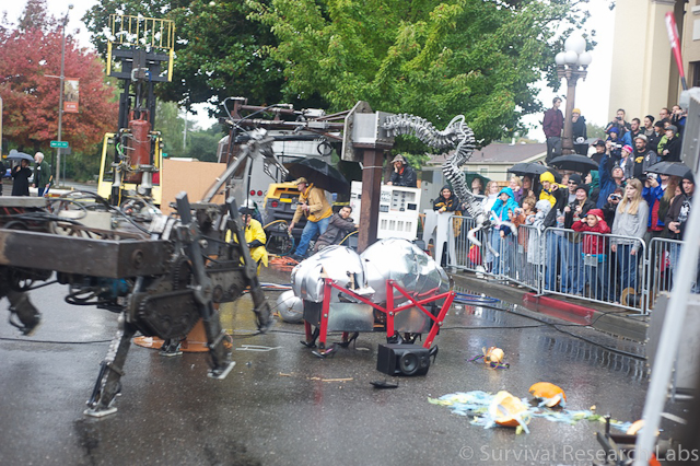 Spine Robot and Running Machine go after the BugBot